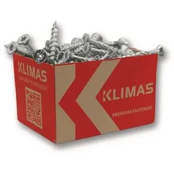 Spanplattenschr.4x40 Senkkopf hell verz.TORX KLIMAS