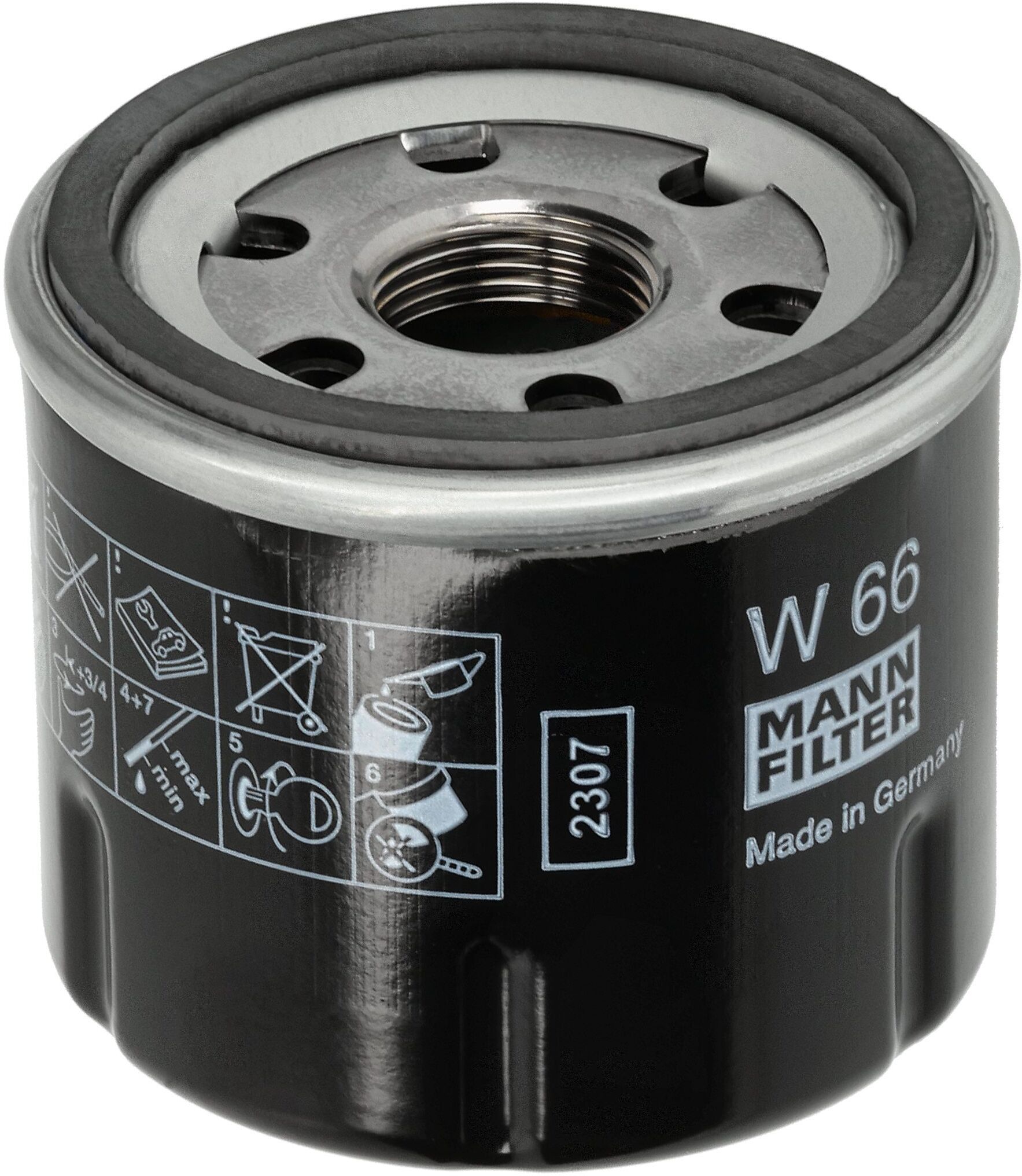 Mann-Filter Ölfilter W66 Anschraubfilter 60mm Gewindemaßm20x1.5 Für Nissan Renault