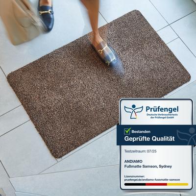 Fußmatte OTTO HOME "Sydney, Schmutzfangmatte", braun, B:50cm H:6mm L:80cm, Baumwolle, Teppiche, Fußmatte, Melierte Optik, für den Innenbereich, waschbar bei 30 Grad