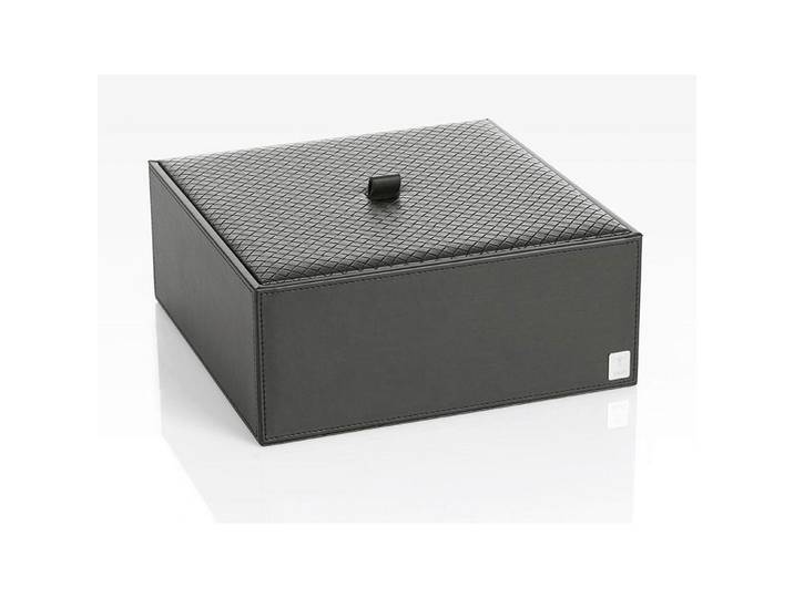 Joop! BOX MIT Deckel, Schwarz, Kunststoff, 25x9.5x25 cm, Ordnen & Aufbewahren, Deko- & Aufbewahrungsboxen, Aufbewahrungsboxen mit Deckel