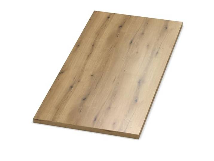 AUPROTEC Tischplatte 19mm Eiche Evoke Coast 1000 mm x 1000 mm Holzplatte Dekor Spanplatte mit 2mm ABS Kante Auswahl: 100x100 cm