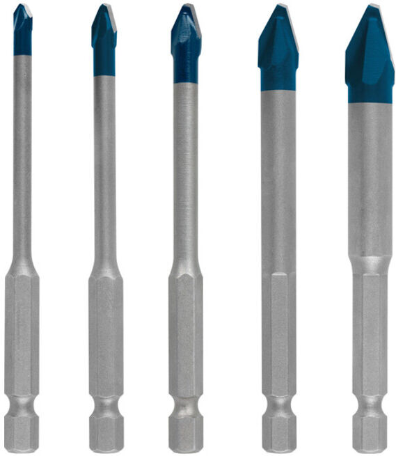 BOSCH Expert HardCeramic HEX-9 jeu de forets, 4/5/6/8/10 mm (2608900597)