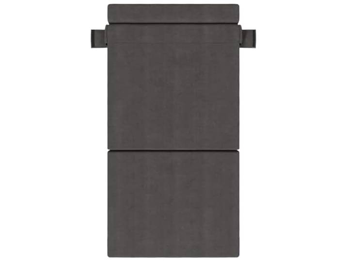 KTHLBRH Schlafsofa klappbar dunkelgrau 70 x 72 x 60 cm Stoff 2 in 1 umbaubar, 100% Polyester, Schaumstoff, abnehmbarer Reißverschluss, platzsparend