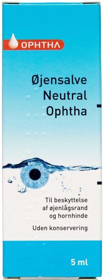 Øjensalve Neutral "Ophtha" 200 mg/g 5 ml Øjensalve
