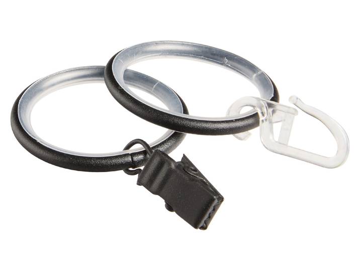 Gardinenringe Industrial Ø25mm Schwarz