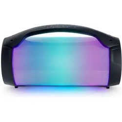 Bigben PARTY Pro Bluetooth-Lautsprecher (Schwarz, Lichteffekte, USB-Anschluss, 3,5 mm AUX-IN, Tragegriff), Bluetooth Lautsprecher, Schwarz