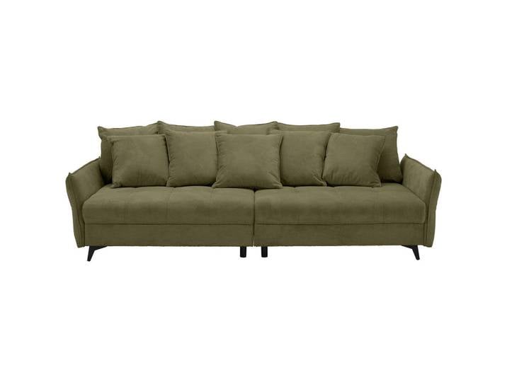 Ambia Home Bigsofa, Olivgrün, Metall, 4-Sitzer, Füllung: Schaumstoff, 282x94x127 cm, Rücken echt, Wohnzimmer, Sofas & Couches, Sofas, Bigsofas