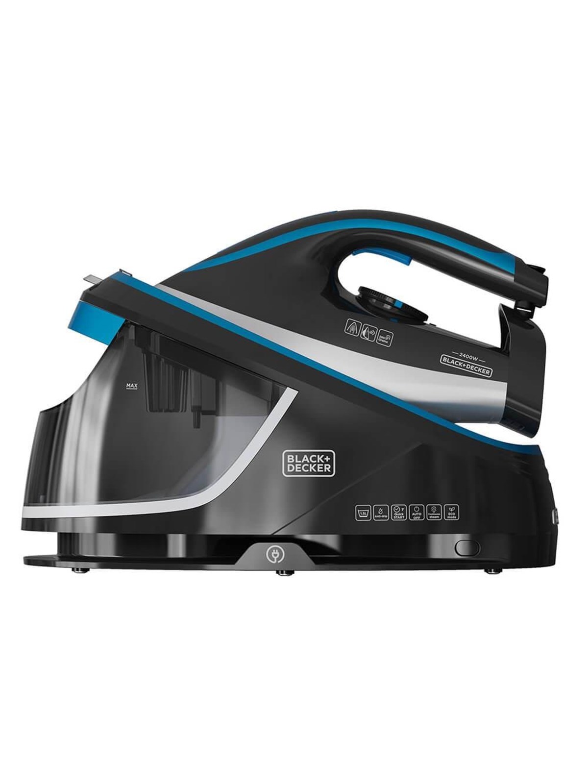 Black & Decker Dampfbügeleisen Steam Station 1.5L Black