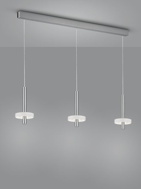 Helestra LED-3er-Pendelleuchte KEA Nickel 66/2108.06/5303 4022671113793
