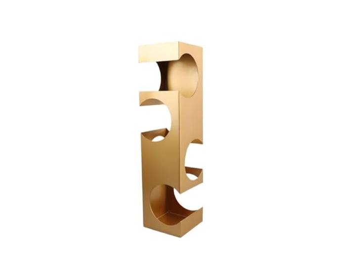 Weinregal Moderne geometrische Weinregaldekoration aus Metall,(Gold)