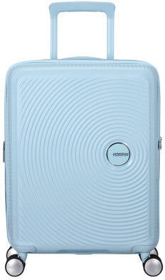 American Tourister Soundbox Pastels 55cm 4-Wheel Expandable Cabin Case - Pastel Blue