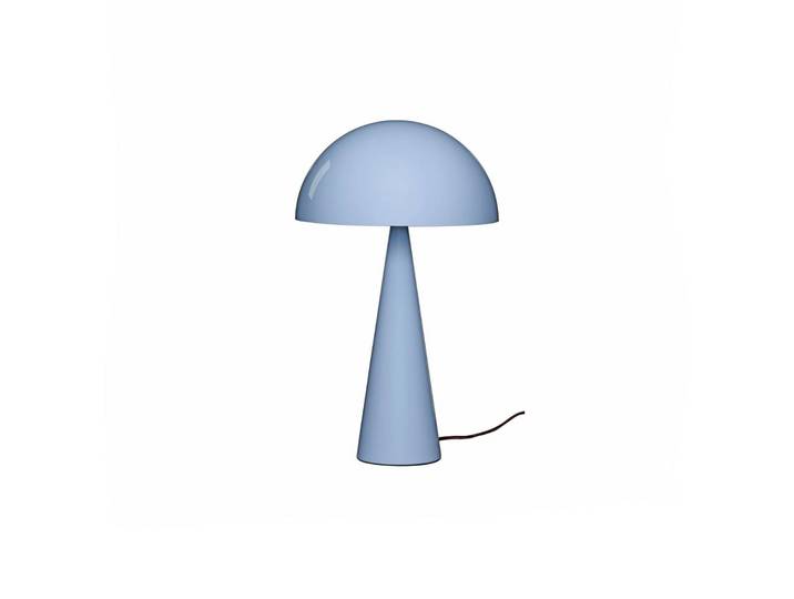 Hübsch Tischlampe Mush, blau, für Schlafzimmer, Metall, Modern