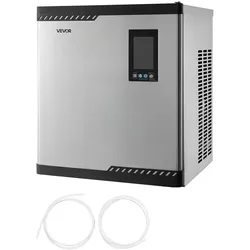 VEVOR kommerzielle Eismaschine – Kopf, 136 kg/Tag Edelstahl-Eismaschine mit intelligentem Bedienfeld, Selbstreinigung, einstellbarer Dicke, ideal für Restaurant, Bar, Café, Hotel – Nur Kopf