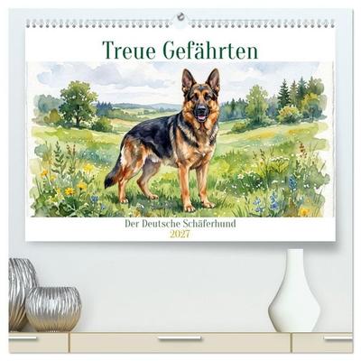 Treue Gefährten (hochwertiger Premium Wandkalender 2027 DIN A2 quer), Kunstdruck in Hochglanz