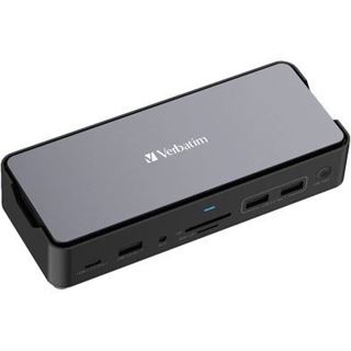 Verbatim USB-C Pro Dockingstation CDS-15SSD mit HDMI/4K/SSD 256GB/RJ45/USB-A