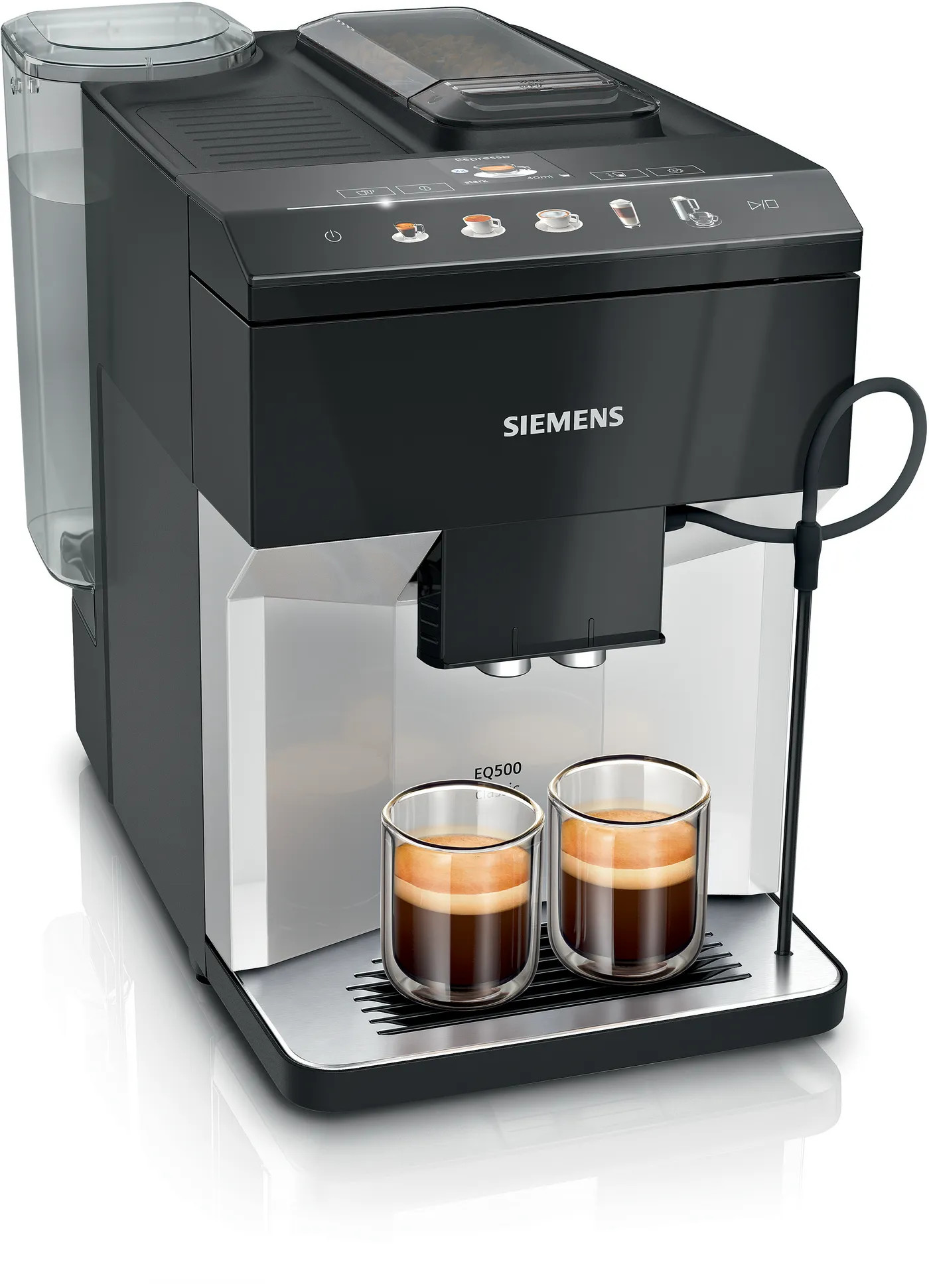 Siemens TP505D01 EQ.500 classic Kaffeevollautomat schwarz/silber