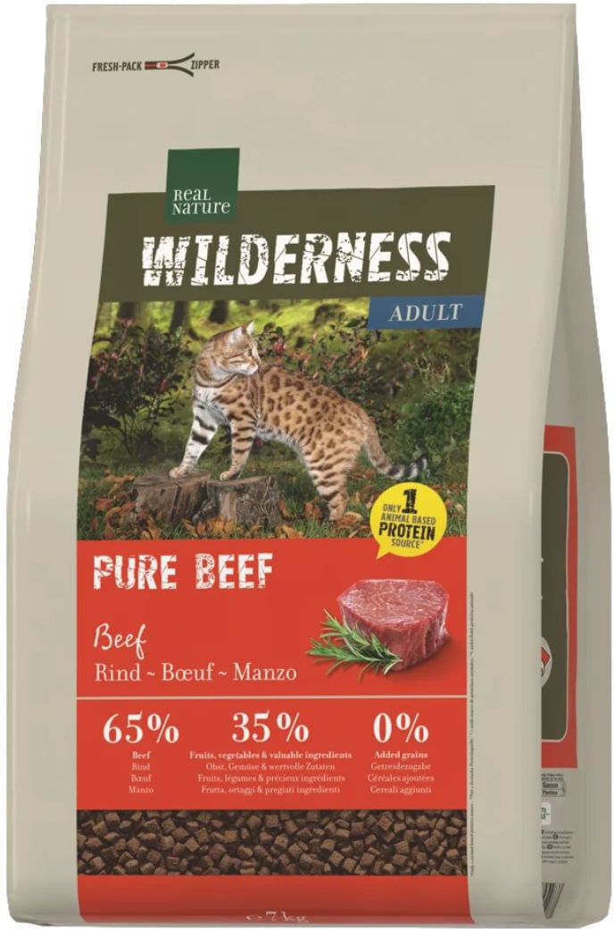 Real Nature Wilderness Cat Adult Pure Manzo 7KG