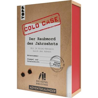 Die Rätselbibliothek. Adventskalender – Cold Case: Der Raubmord des Jahrzehnts: Mit 24 Krimi-Rätseln durch den Advent, Taschenbuch von Hans Pieper,