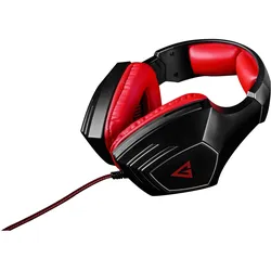 Modecom Volcano Rage (Kabelgebunden), Gaming Headset, Schwarz, Rot