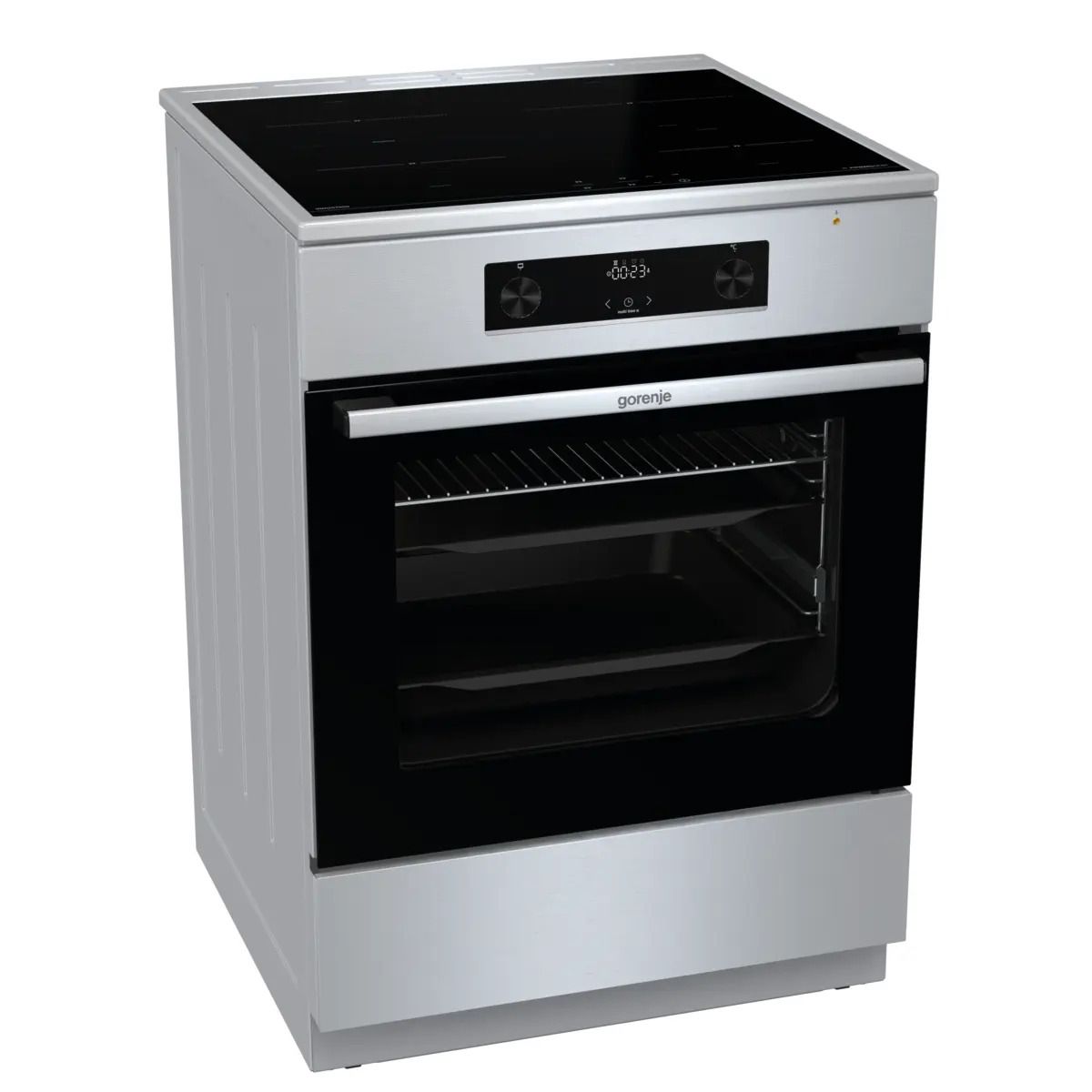 Gorenje GEIT6C60XPG Freistehender Herd Elektro groß AquaClean mit Induktions Kochfeld 741273