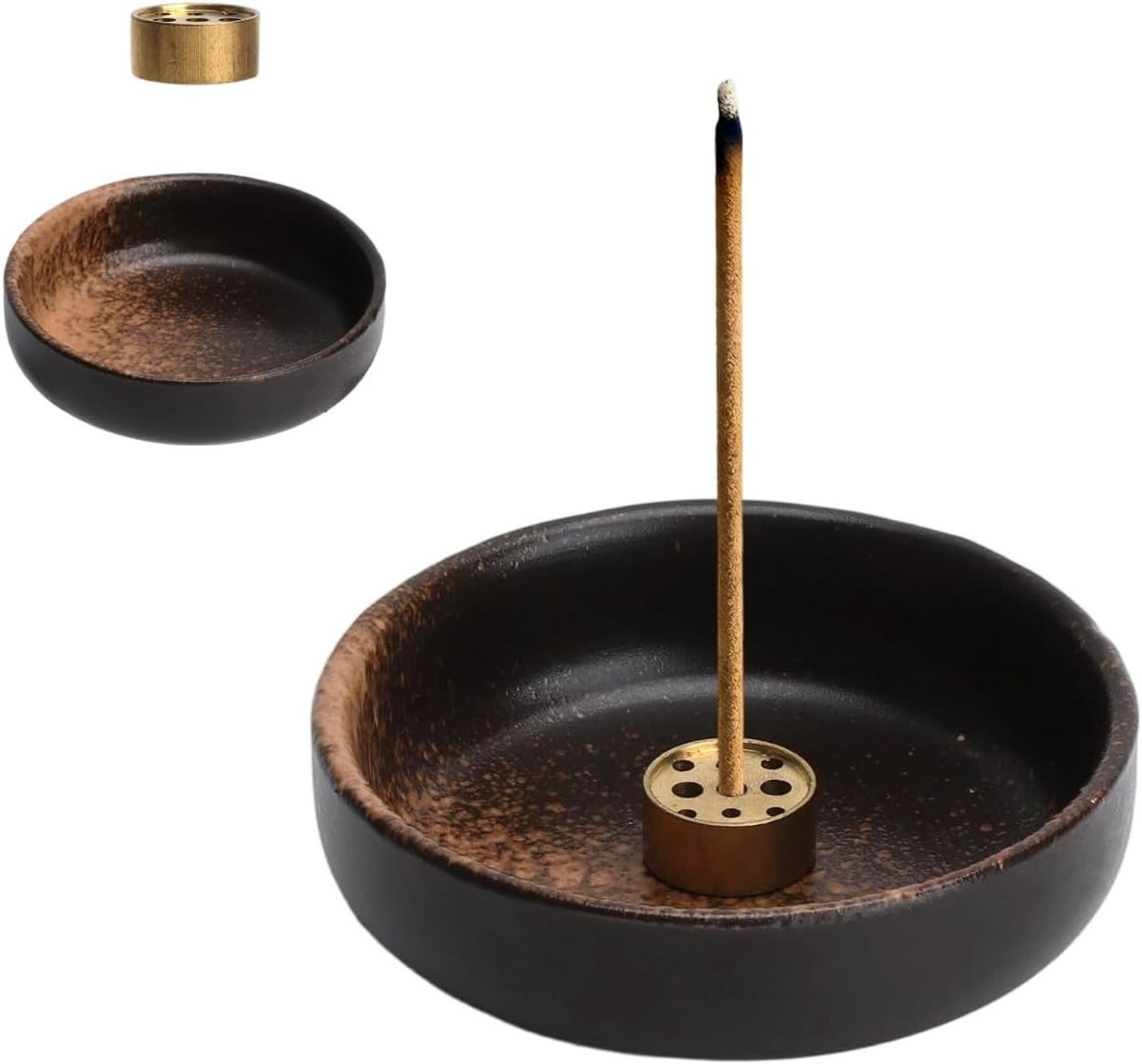 Handgemaakte keramische wierookhouder met 9 gaten voor Zen decoratie