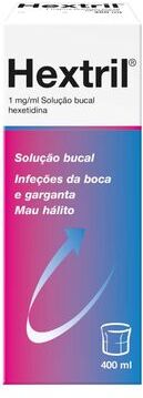 Hextril Solução Bucal Infeções da Garganta 400 ml