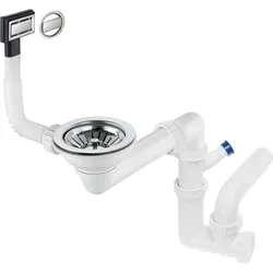 Neuesbad Siphon für 1-Becken Spülen, 3, 5'' ohne Ablaufgarnitur NB1DEZXY99491
