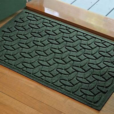 Bungalow Dba Matterly Ellipse Doormat 35 x 23, 35 x 23, Dark Green