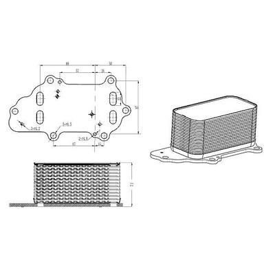 Nrf Ölkühler, Motoröl [Hersteller-Nr. 31848] für Jeep, Chrysler