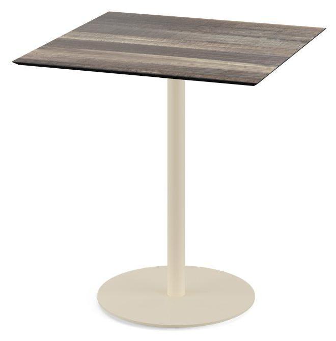 Tisch Urban Stahl HPL Beige 70 x 70 x 73,5 cm Tropical.