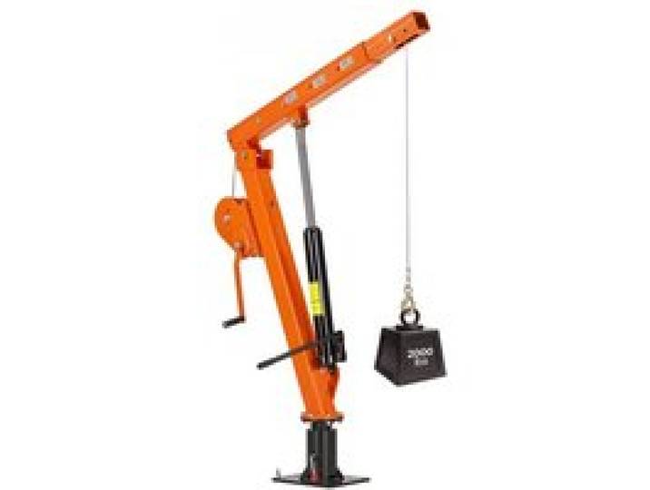VEVOR Pickup Kran mit 907,2kg Tragkraft, Manueller Ladekran Inkl. Handwinde & 12t Hydraulikpumpe, Hebekran mit Teleskopausleger & 360° Drehkranz, Hebezeug aus Kohlenstoffstahl für Pick-up LKW Anhänger