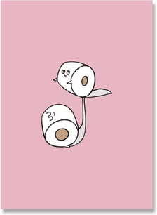Inspire Picks Funny Yoga Toilet Bathroom Wall Art Minimalist Quote Canvas Print c 21x30cm No Frame