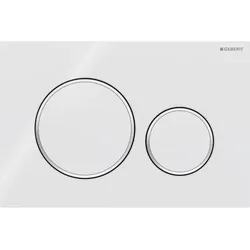 Geberit Sigma20 Betätigungsplatte für 2-Mengenspülung weiß / hochglanz verchromt