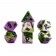 Dice4friends Würfelset Mehrfarbig - The Real Joker (Weiß/Grün/Pink) 300042