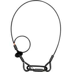 Saveking Safety Cable 4 mm - BGV-C1 WLL: 40 kg - 60 cm - Schwarz