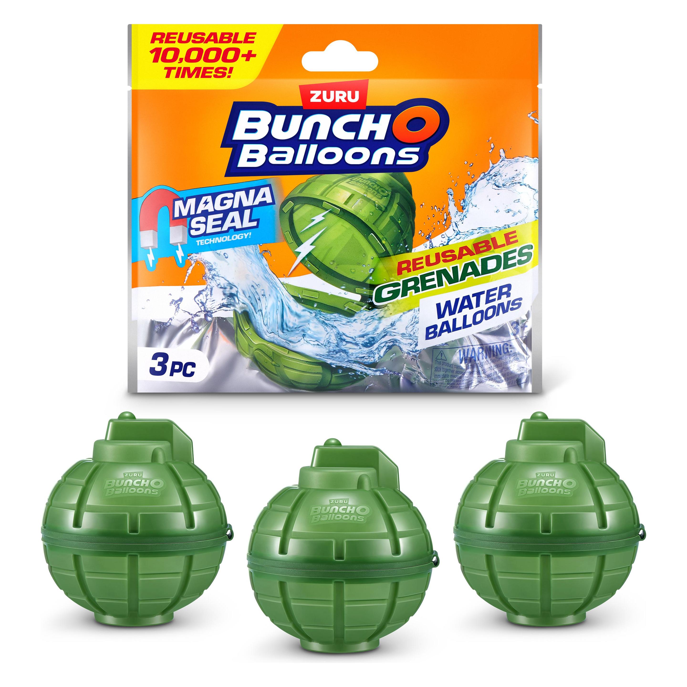 Zuru Bunch-o-Balloons Wiederverwendbare magnetische Wassergranaten, 3er-Pack (3x) (56729)