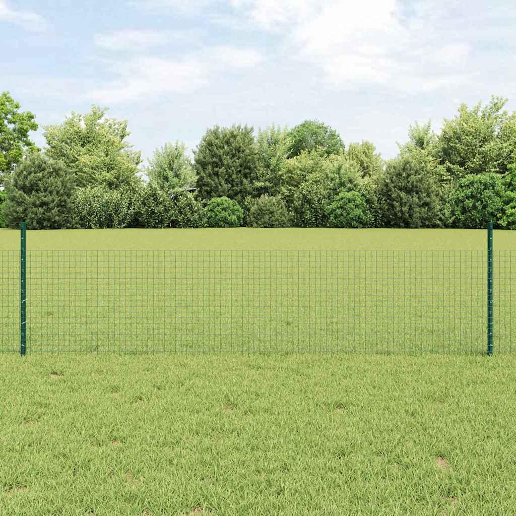 Zaun mit Pfosten Grün