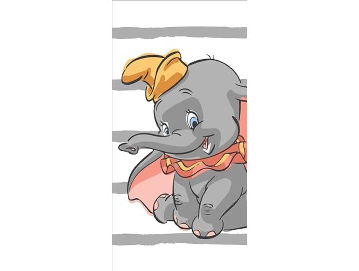 Jerry Fabrics Disney Dumbo badhanddoek strandlaken badhanddoek 70 x 140 cm