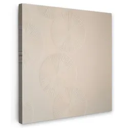 LEINWANDBILD Japandi - Beige - Modern Deko Wohnzimmer 20x20 cm