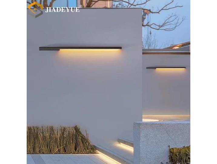 Lampe murale extérieure moderne, longue, étanche, pour villa, jardin, balcon, cour, lampe à bande LED longue, IP65