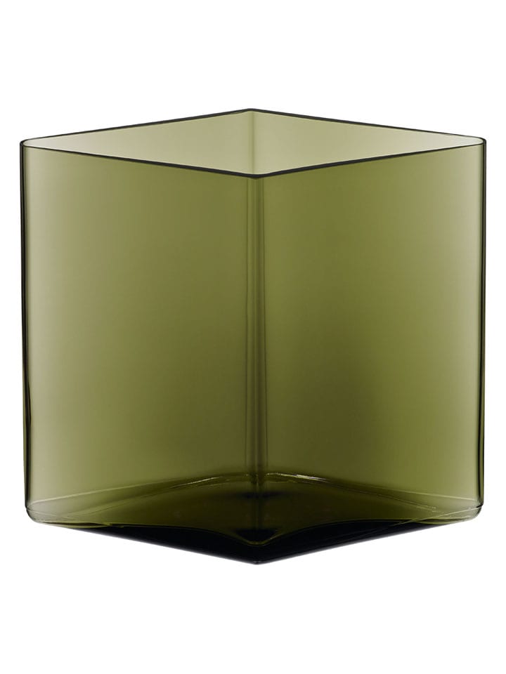 iittala Vase ''Ruutu'' in Grün - (B)18 x (H)20,5 x (T)18 cm - onesize