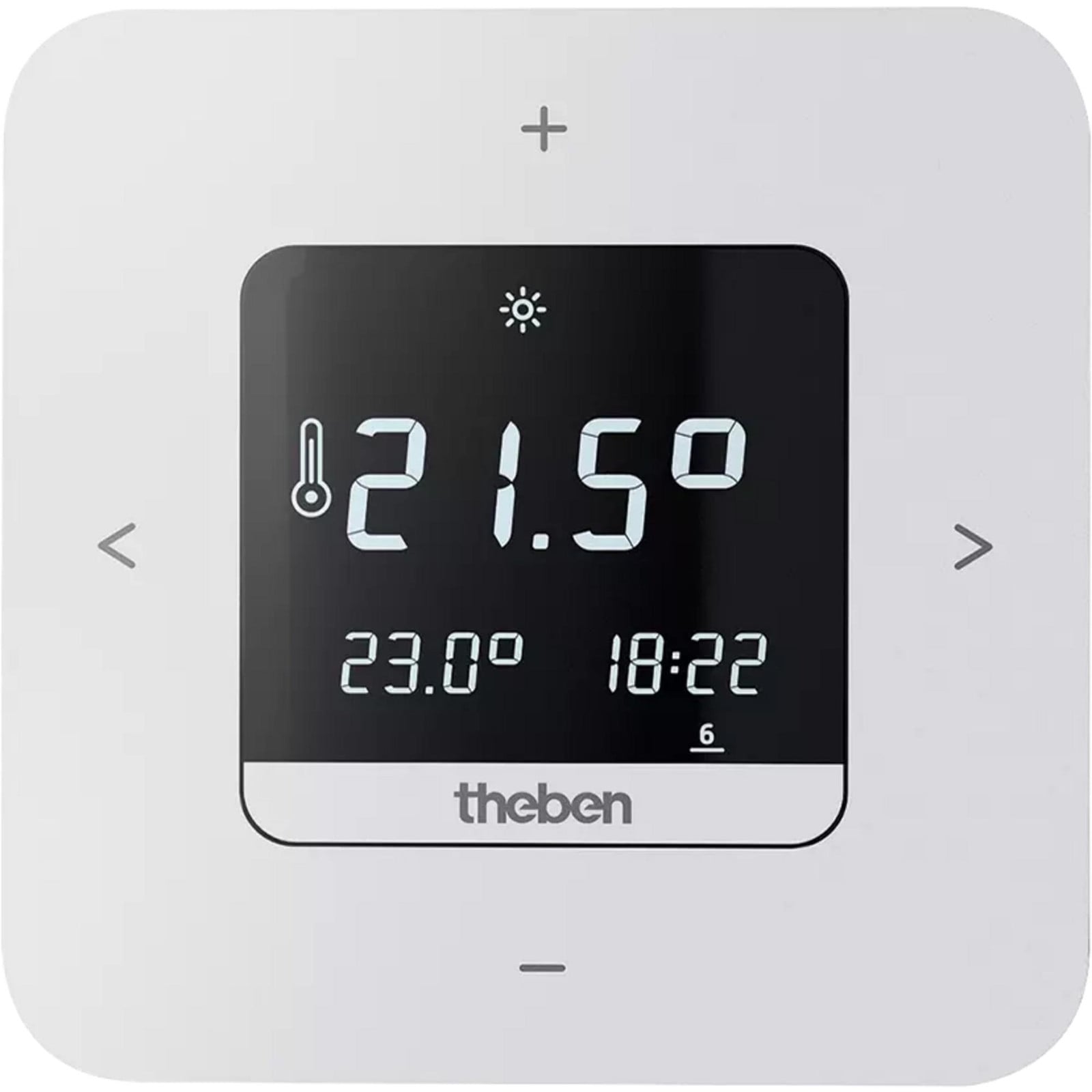 Theben digitale thermostaat met weekprogramma en app-bediening via netvoeding