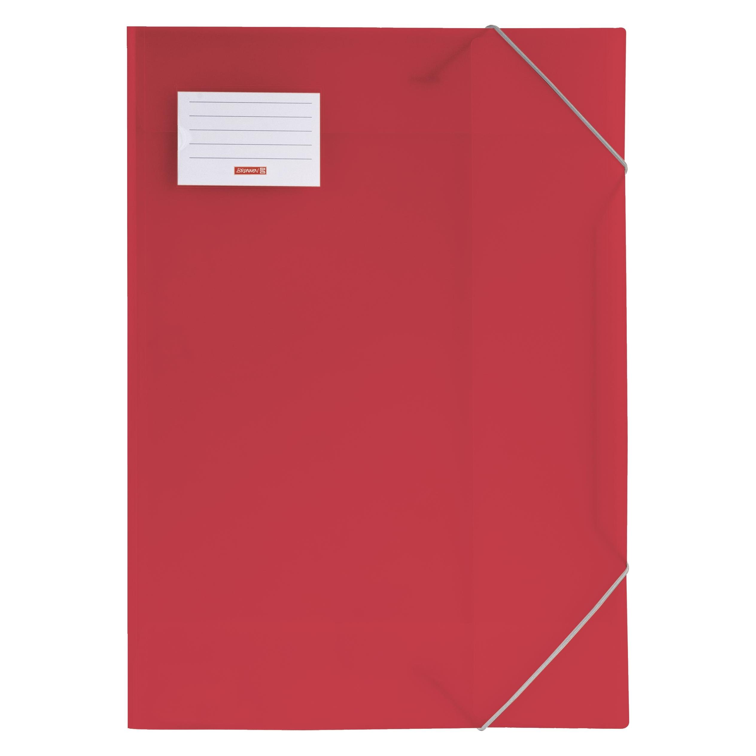 Brunnen Zeichenmappe FACT!pp DIN A3 rot transparent (A3, 1x) (104705323)