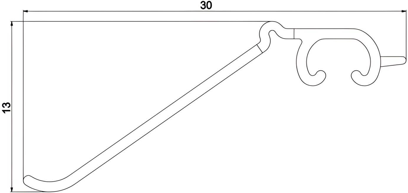DUSCHOLUX vertical sealing strip 210 cm 250496010002100