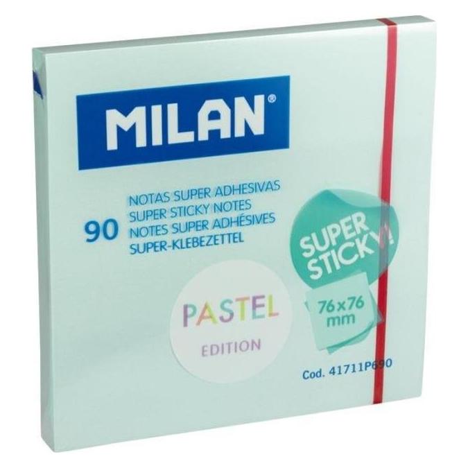 Milan Selbstklebende Notizzettel 76x76/90K blau MAILAND (76 x 76 mm) (42832876)