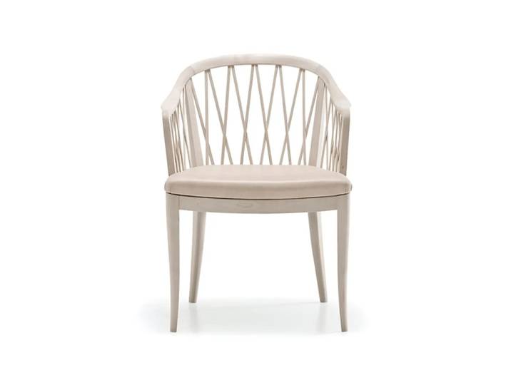 Stolab Chaise à accoudoirs Widemar cuir tärnsjö naturel, bouleau huilé