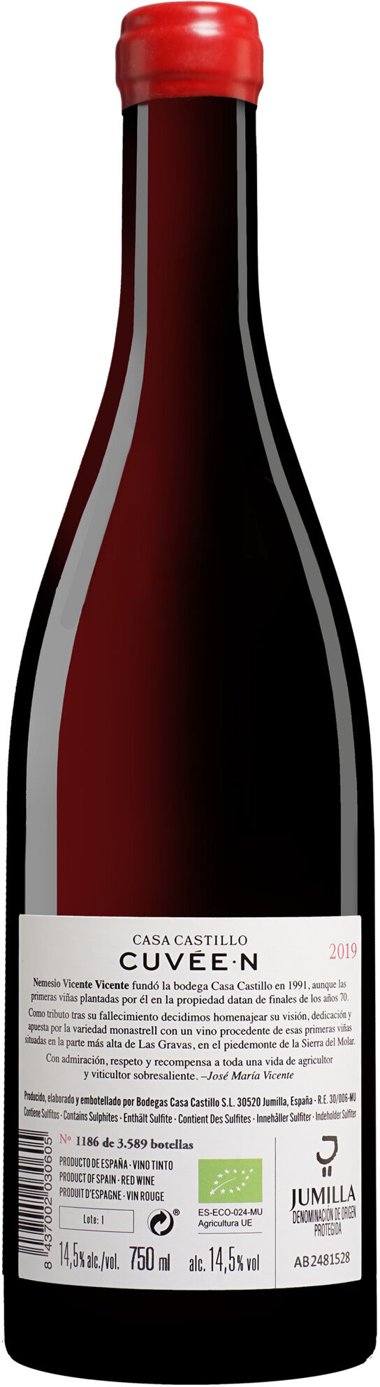 Casa Castillo Propiedad Vitícola Casa Castillo »Cuvée N« 2019 14.5% Vol. Rotwein Trocken aus Spanien
