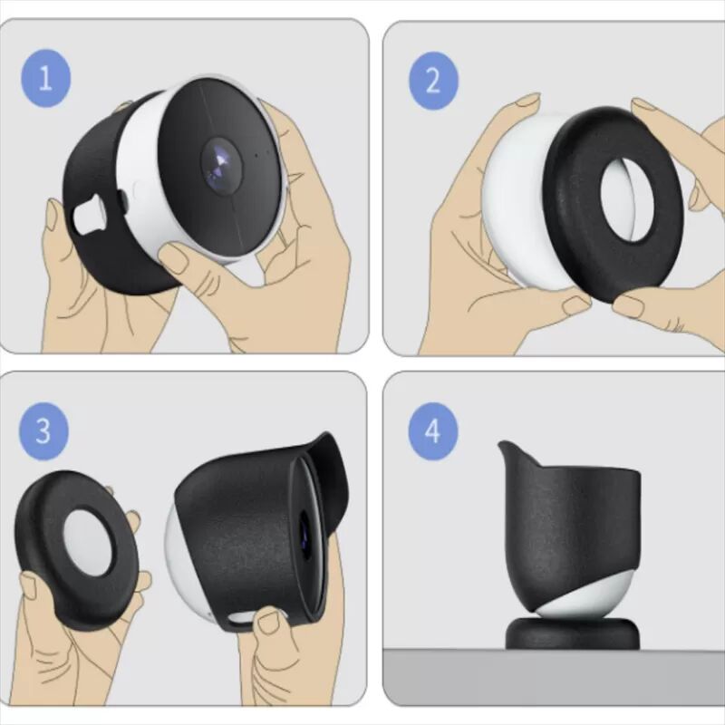 INF Schützende Silikonhülle für Google Nest Cam Weiß