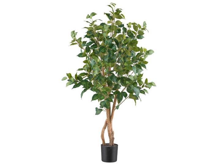 Kunstpflanze Ficus Benjamina II Grün/Braun
