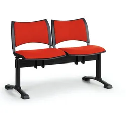 Wartezimmerbank - gepolstert Smart Biedrax LC9212cv - Gestell schwarz